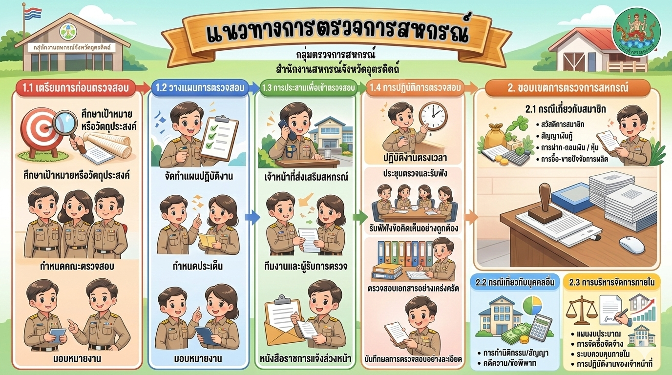 แนวทางการตรวจการสหกรณ์